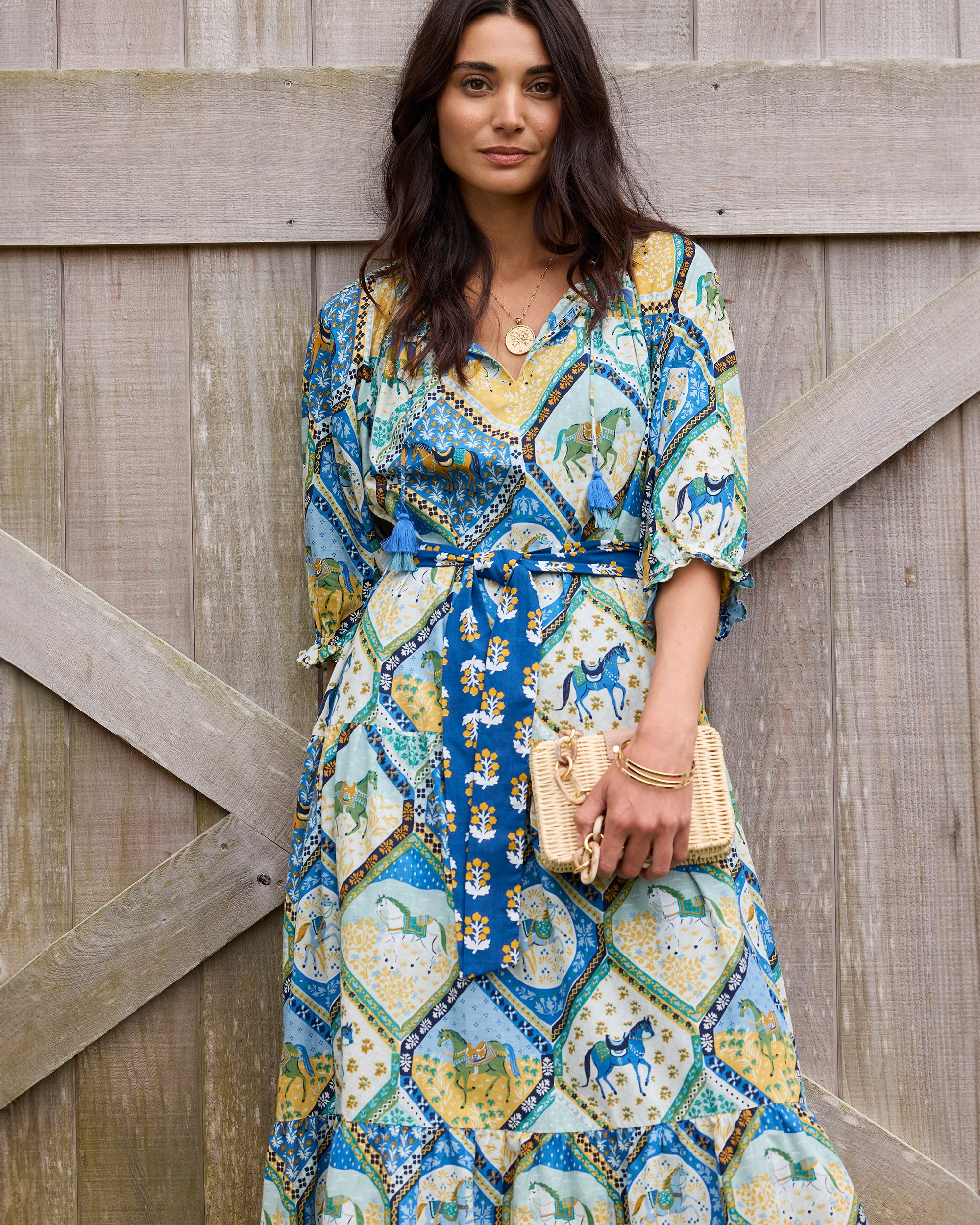 High Horse - The Devon Dress - Sage | Printfresh