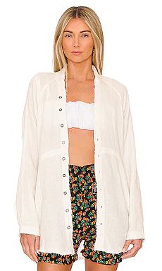 Free People Summer Daydream Button Down in Ivory from Revolve.com | Revolve Clothing (Global)
