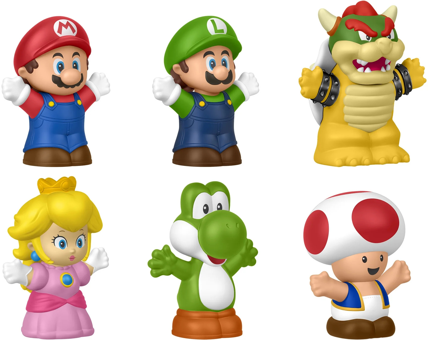 Fisher-Price Little People My Mario Figure 6-Pack Toy Set for Toddlers & Kids | Walmart (US)
