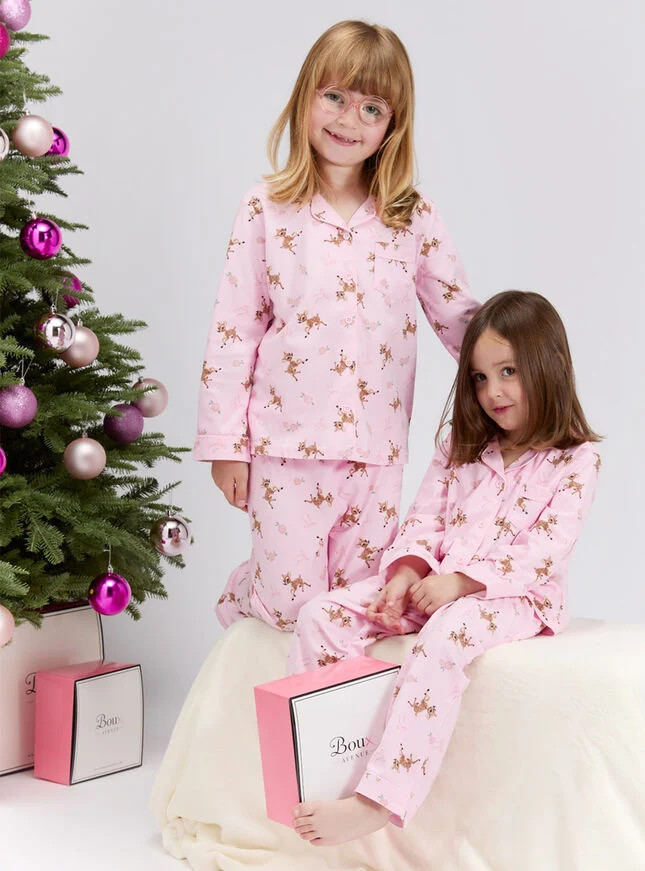 Kids' Deer Print Pyjamas In A Bag | Boux Avenue | Boux Avenue (UK)