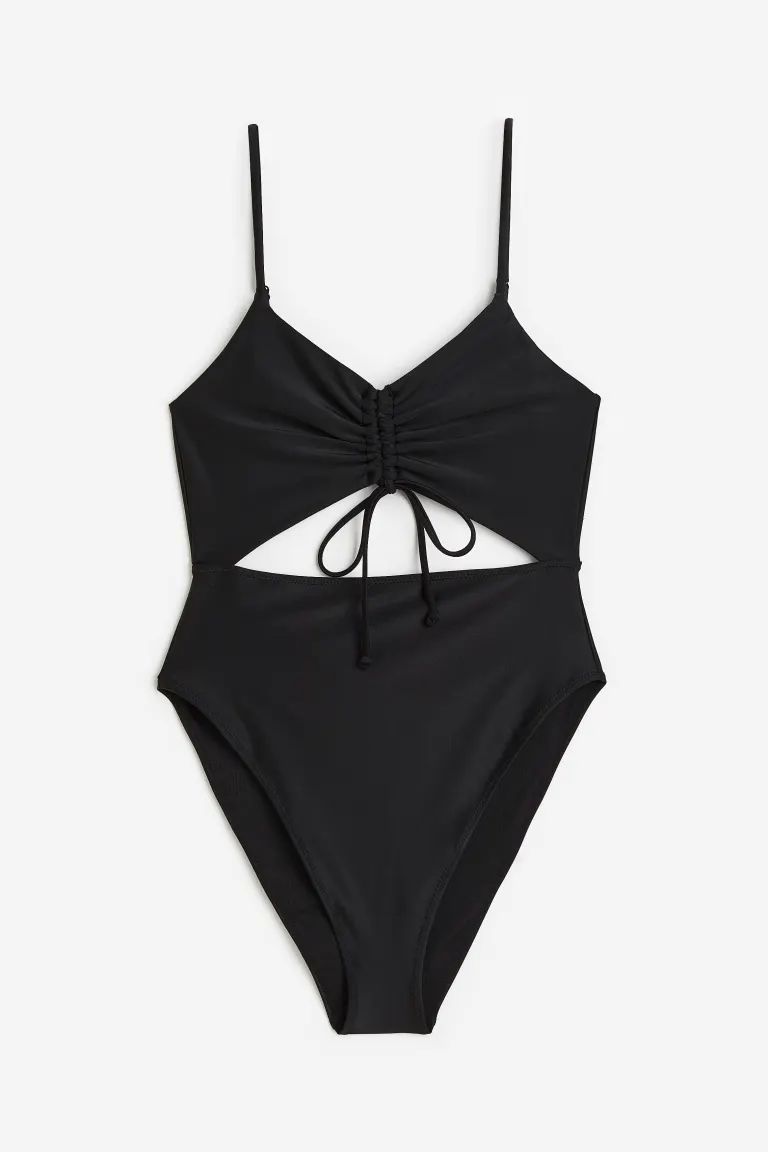 High Leg Swimsuit with Drawstring | H&M (US + CA)