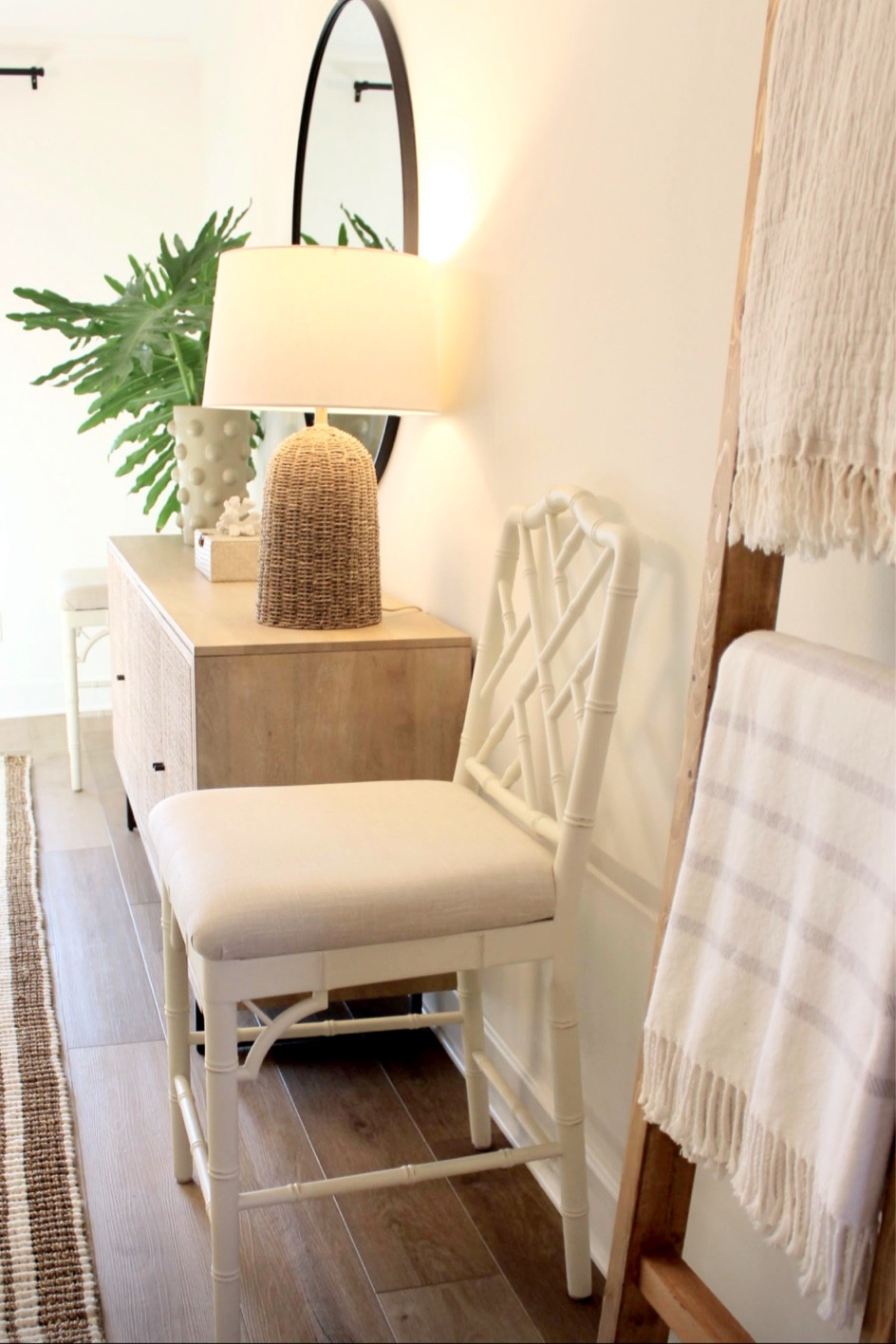 Dining room decor
Coastal home 
Console table
Dining table
Rattan cane furniture
Lamp

#LTKhome #LTKunder100 #LTKsalealert