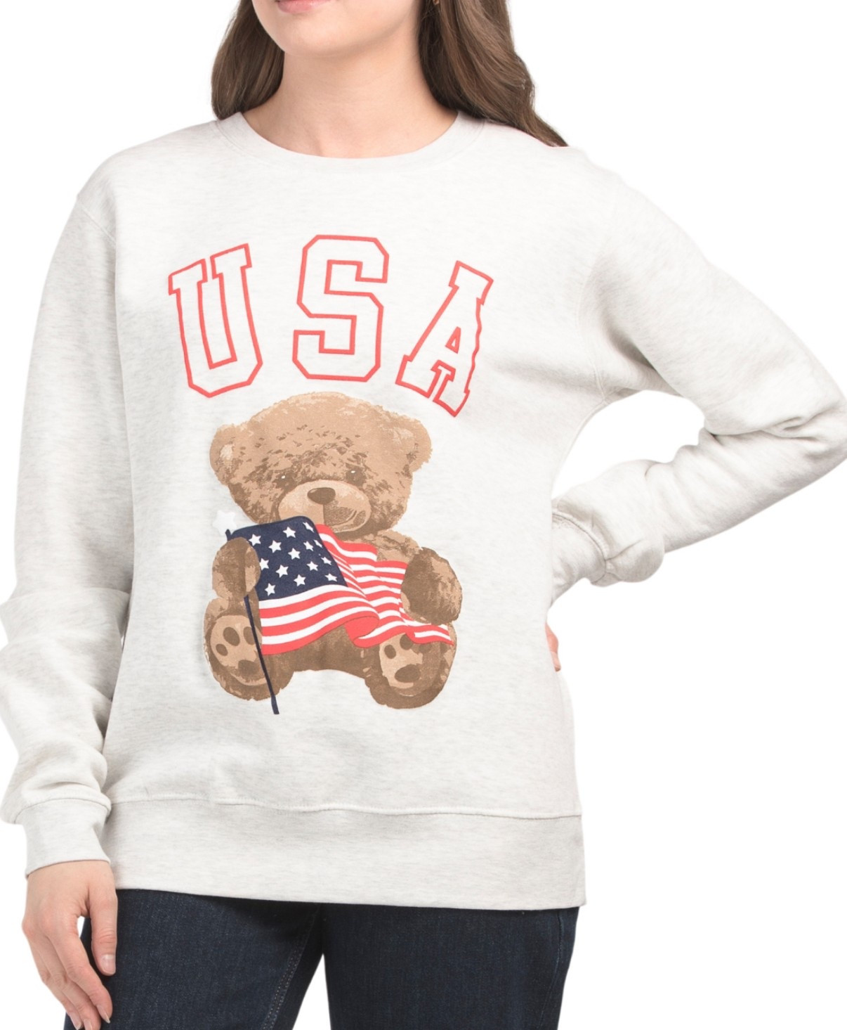 Teddy bear sweatshirt perfect for the 4th of July or Memorial Day 

#LTKFindsUnder50