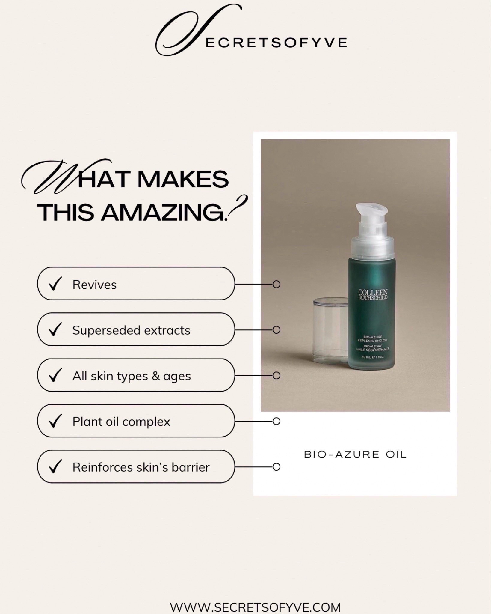 Secretsofyve:  The NEW elixir is out! Hydrate, strengthen, rejuvenate & nourish your skin. You know how much I love @colleenrothschild products and I have been anticipating this one. You can use it at night or in the morning and can also drop mix it with your moisturizer. Amazing skincare gift 🎁 .
#Secretsofyve #ltkgiftguide
Always humbled & thankful to have you here.. 
CEO: PATESI Global & PATESIfoundation.org
@secretsofyve : where beautiful meets practical, comfy meets style, affordable meets glam with a splash of splurge every now and then. I do LOVE a good sale and combining codes! #ltkstyletip #ltksalealert #ltkfamily #ltku #ltkfindsunder100 #ltkover40 #ltkplussize #ltkmidsize #ltktravel #ltkpetite #ltkparties #ltkselfcare secretsofyve

#LTKWedding #LTKBeauty #LTKSeasonal