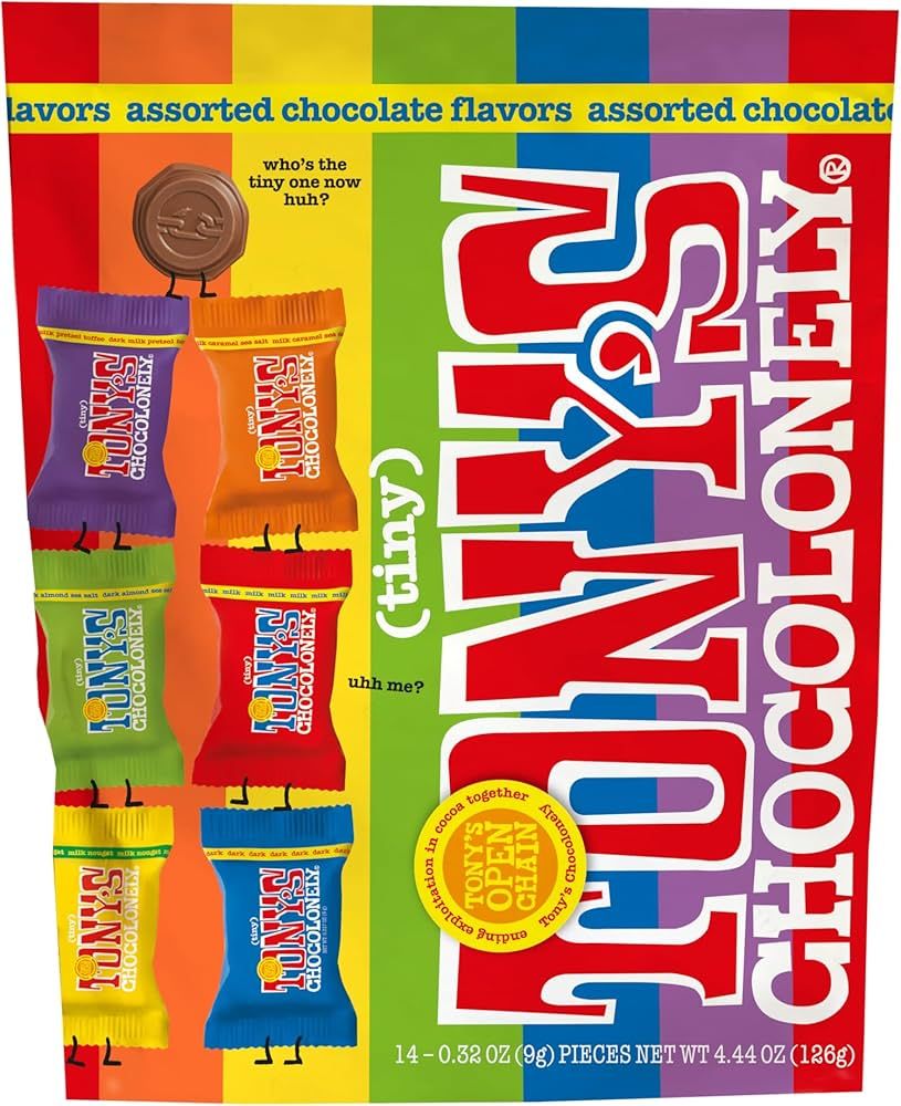 Tony's Chocolonely Assorted Milk Chocoloate Pieces - Belgium Chocolate, Fairtrade & B Corp Certif... | Amazon (US)