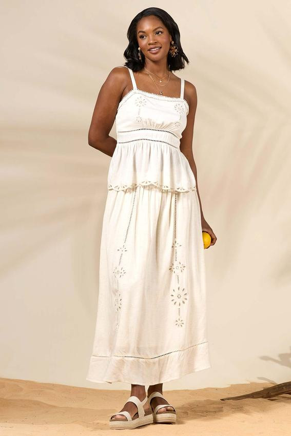 Embroidered Cutout Floral Skirt | Cato Fashions