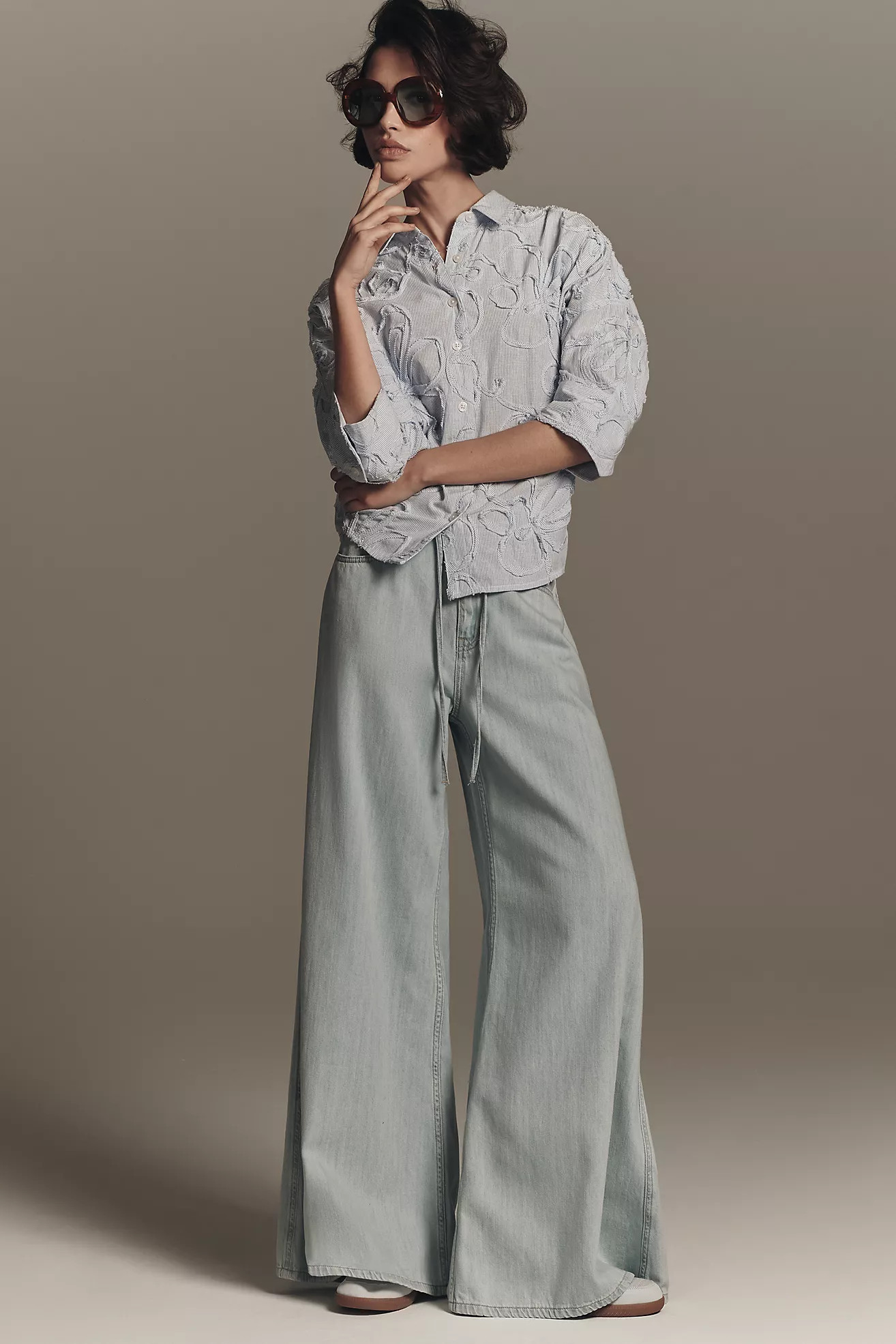 Pilcro Polished Pull-On High-Rise Trouser Jeans | Anthropologie (US)