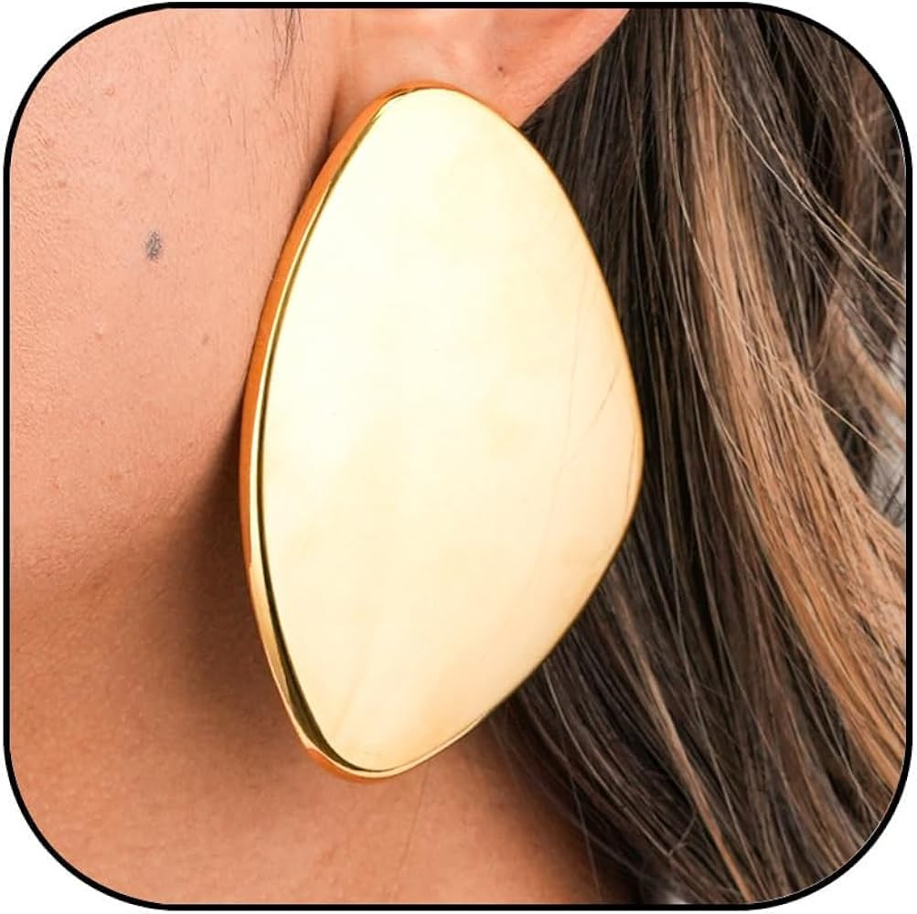 Trendy Chunky Gold Statement Earrings For Women Non Tarnish Chunky Statement Big Drop Dangle Earr... | Amazon (US)