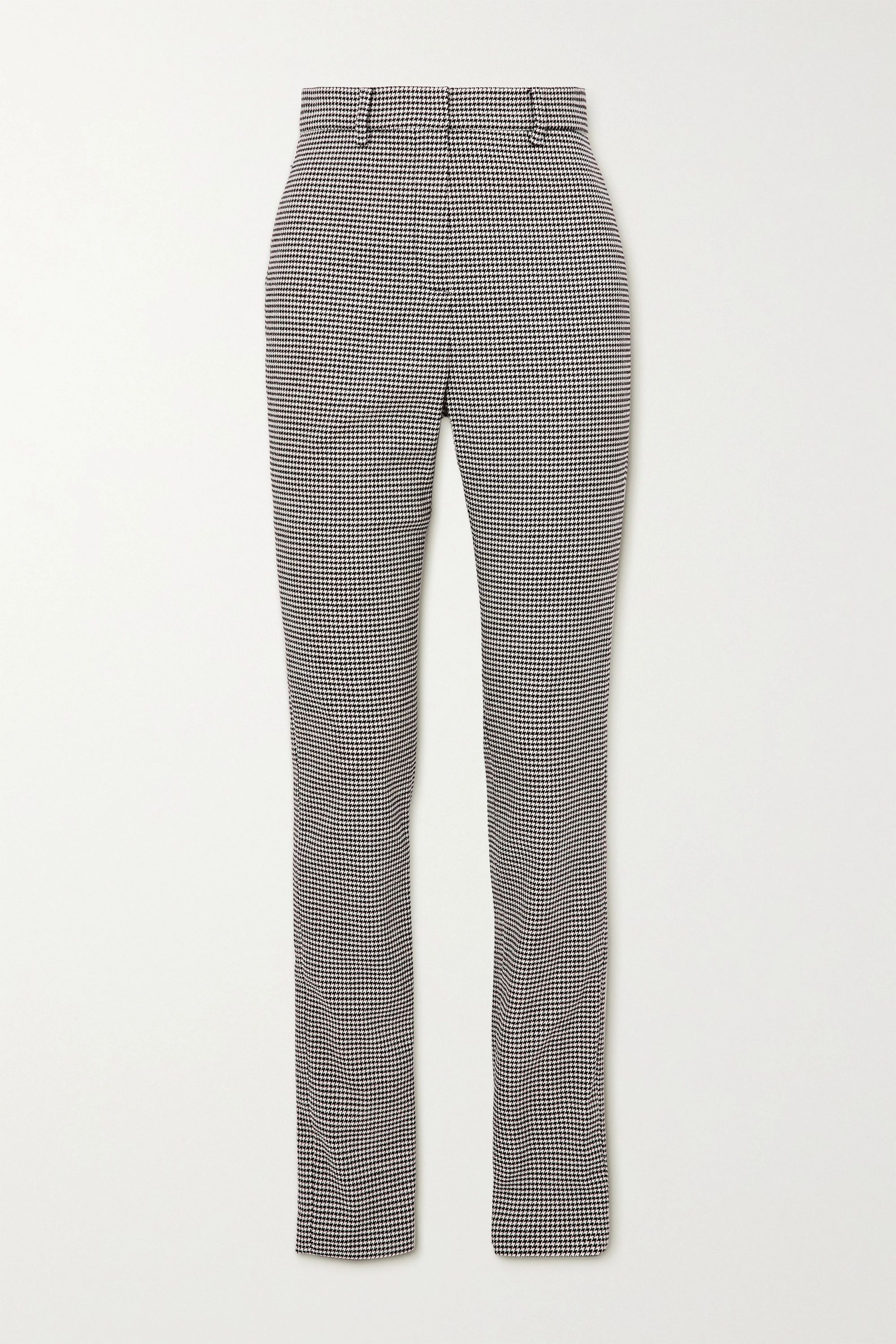 Gray Houndstooth wool-blend slim-leg pants | Magda Butrym | NET-A-PORTER | NET-A-PORTER (UK & EU)