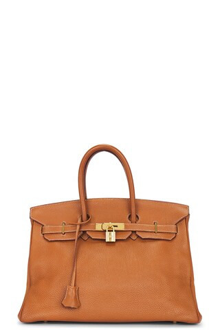 Hermes Birkin 35 Togo Handbag in Brown | FWRD 