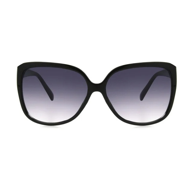 Sunsentials By Foster Grant Women's Butterfly Sunglasses, Black - Walmart.com | Walmart (US)