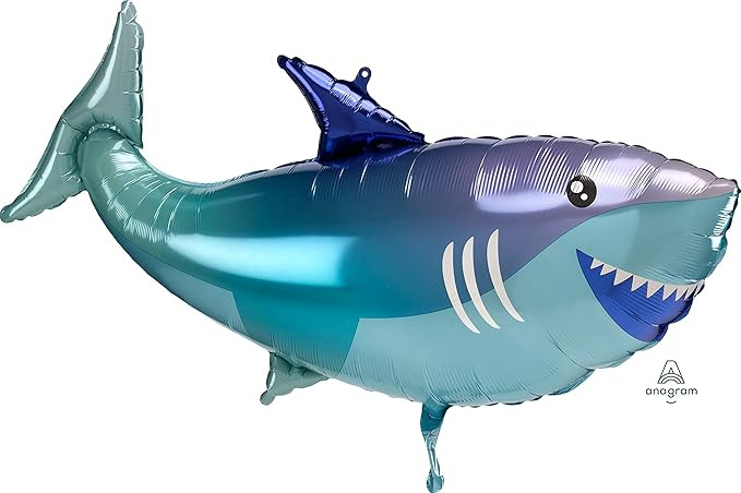 Anagram 38" Shark Foil Balloon, Multicolor,41225-01 | Amazon (US)