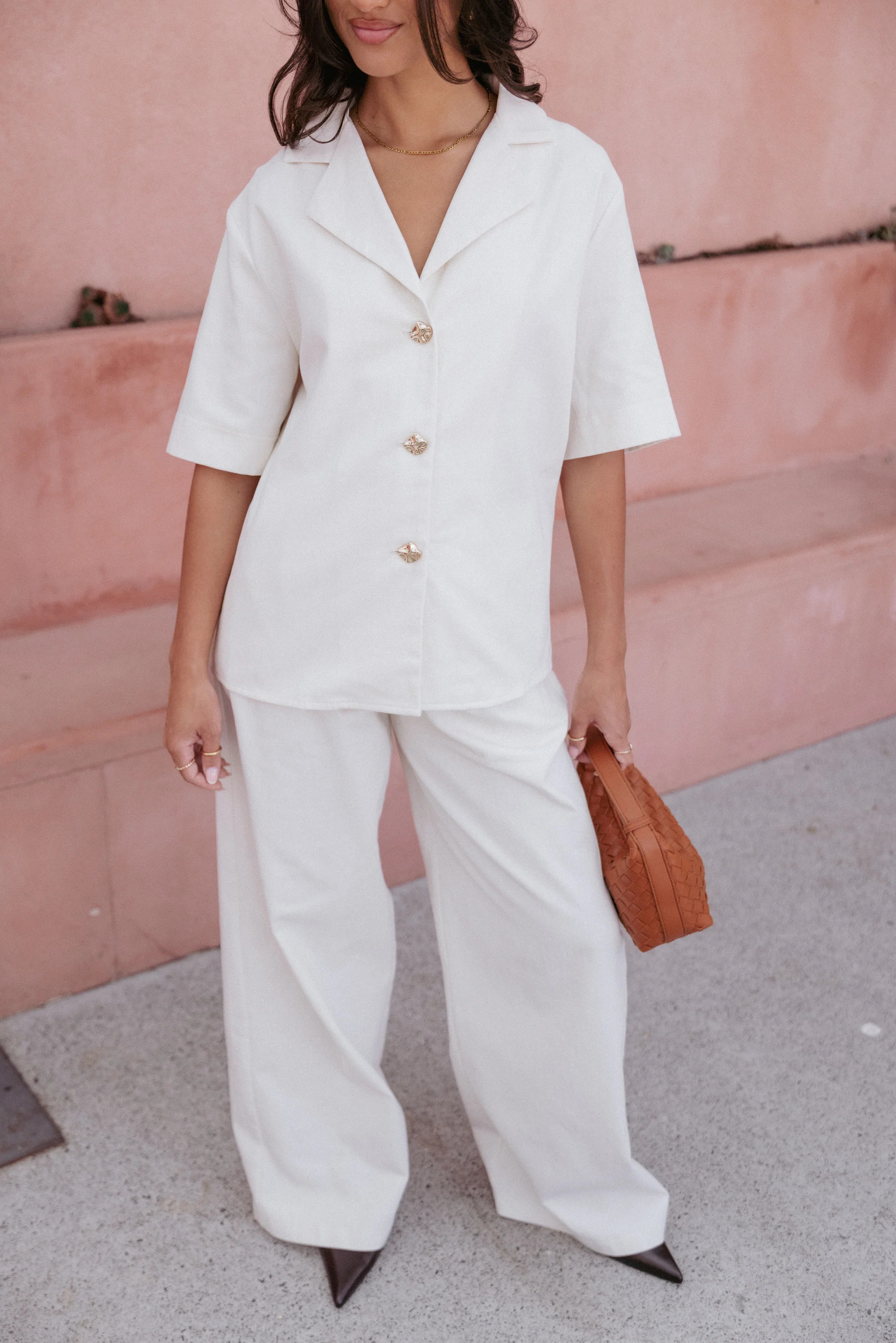 Odelia Denim Pant - Off White | Petal & Pup (US)