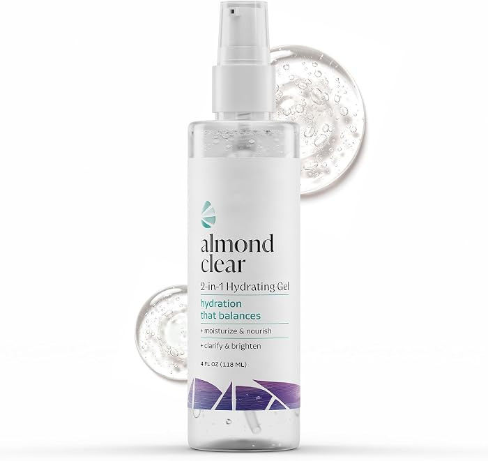 Almond Clear 2-in-1 Hydrating Gel | Lightweight Mandelic Acid Moisturizer for Oily, Blemish-Prone... | Amazon (US)