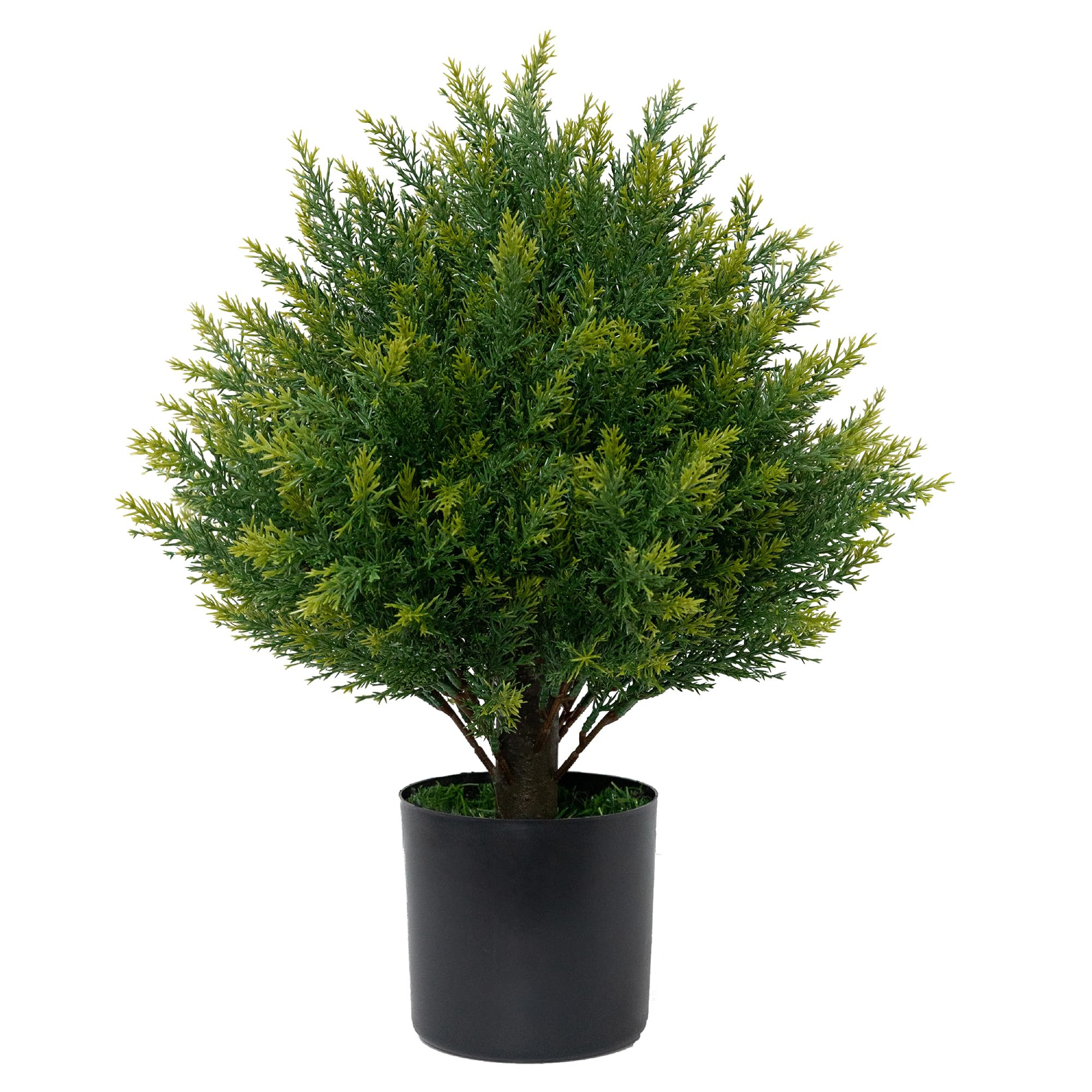 Artificial Topiary Ball Tree 19''T Faux Little Bush Ball Tree UV Resistant Shrub Potted Artificial Plant for Outdoor Indoor Front Porch Garden | Amazon (US)