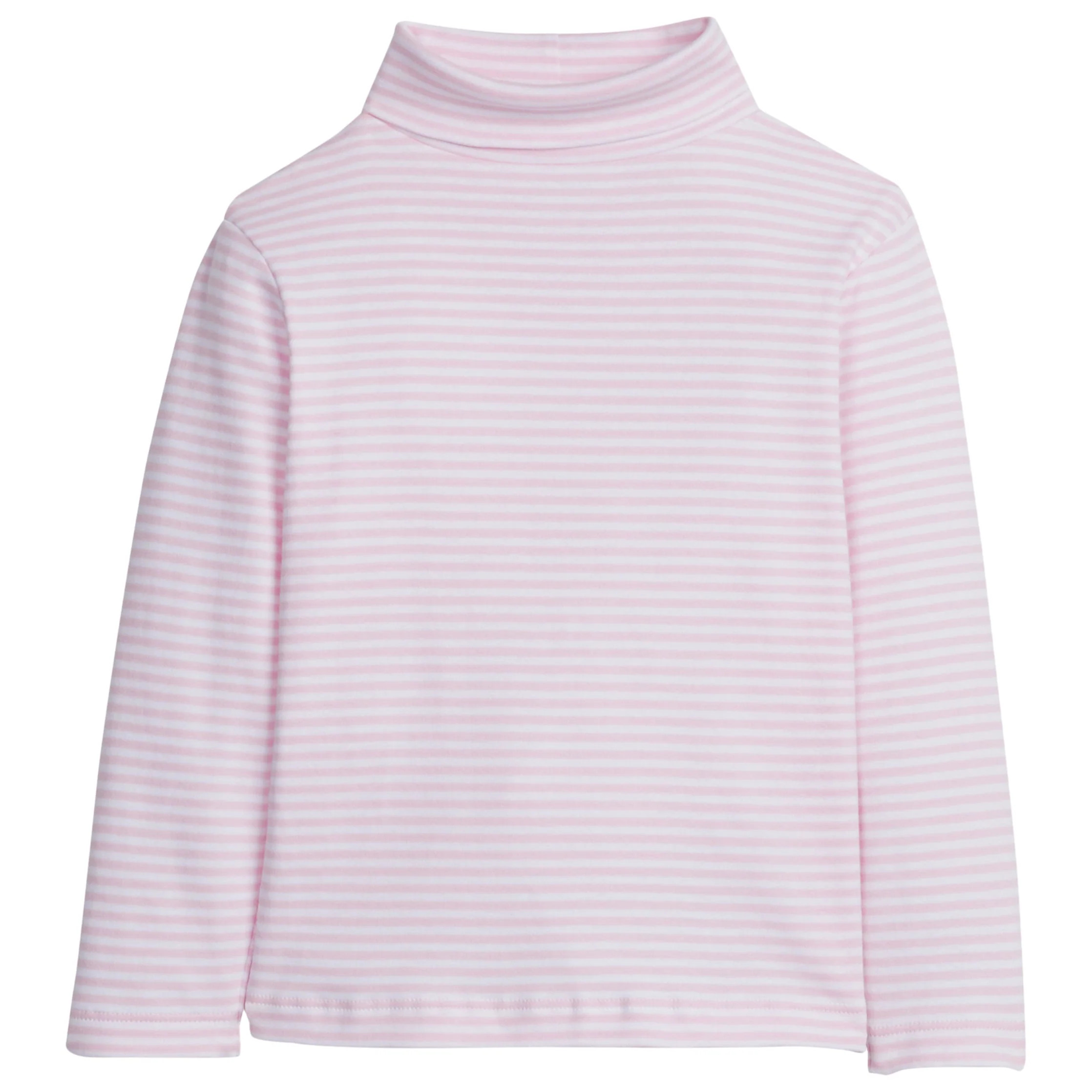 Girl's Striped Turtleneck - Pima Cotton Clothing | Little English
