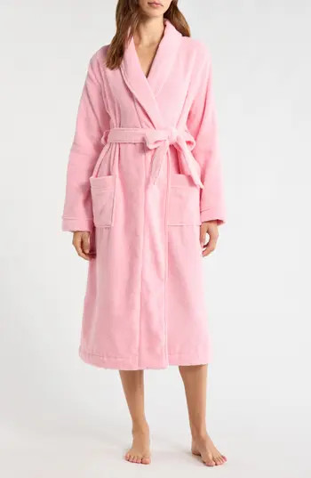 Nordstrom Hydro Cotton Terry Robe in Pink Candy at Nordstrom Rack, Size X-Large | Nordstrom Rack