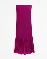 The A&F Giselle Pleat Release Maxi Dress | Abercrombie & Fitch (US)