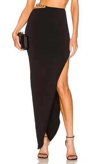 Alyssa Chain Skirt in Black | Revolve Clothing (Global)