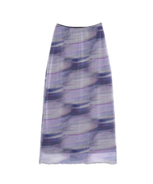 FOG LONG MESH SKIRT_PURPLE | Musinsa Global