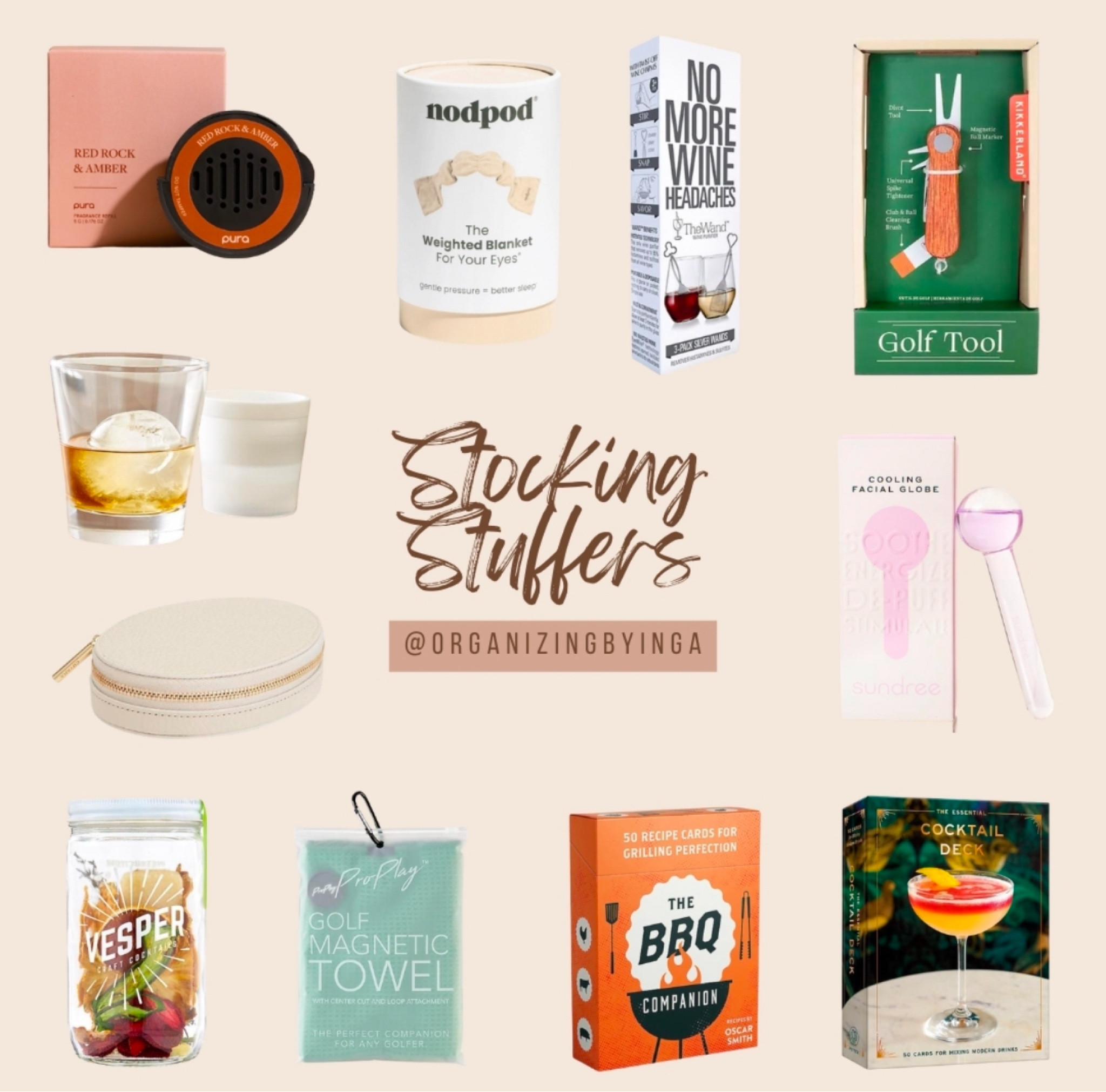 Stocking stuffers that steal the show! 🎁✨ 

These small but mighty picks are perfect for everyone on your list—from wine savers to golf tools and cozy cooling facial globes. 

#LTKGiftGuide #LTKHoliday