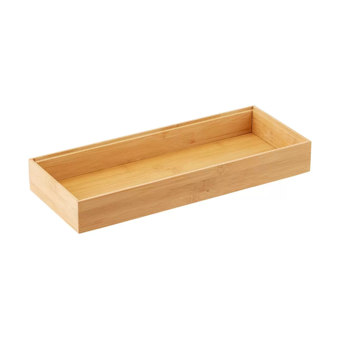 Stackable Bamboo Drawer Organizers | The Container Store