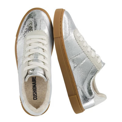 Cushionaire Balance Womens Sneakers, Casual Tennis Shoes for Women with Memory Foam and Slip Resistant Outsole, 
Silver 6.5W | Target