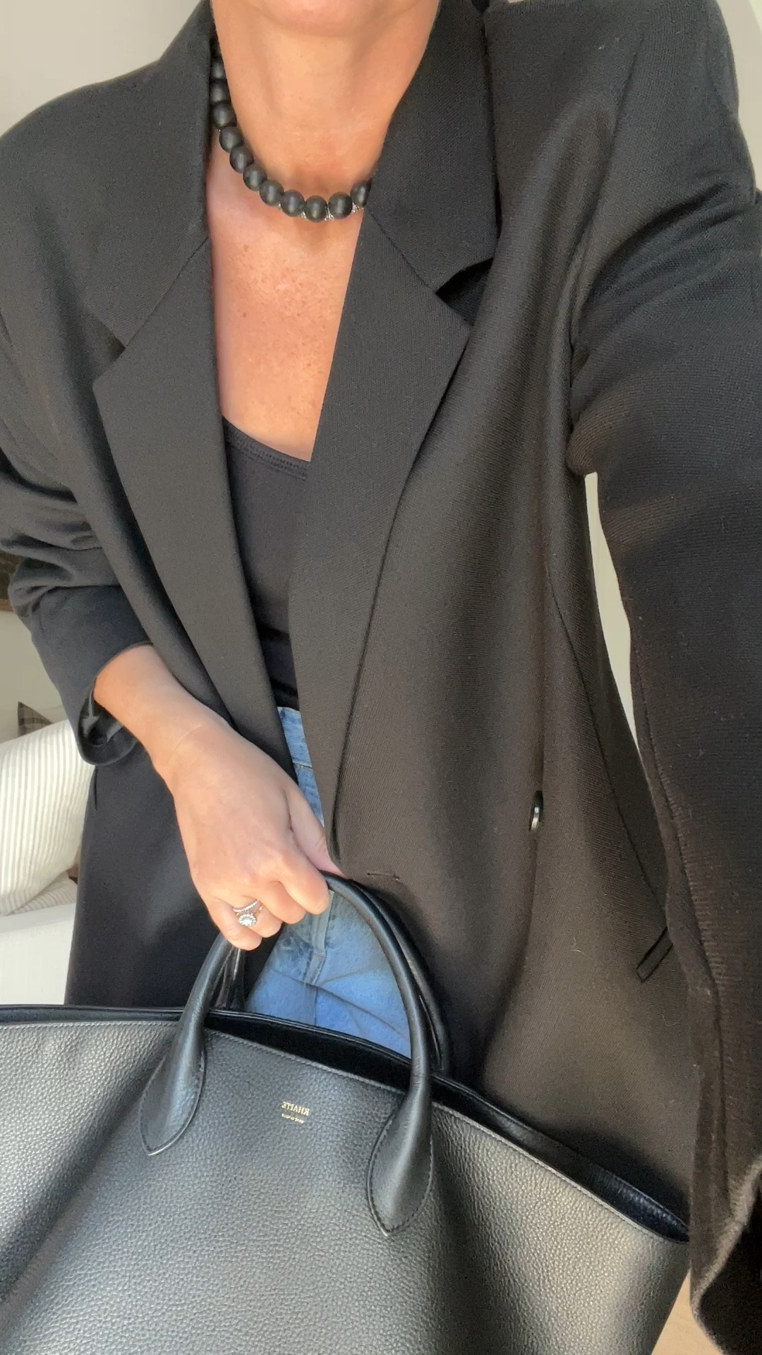 Sunday brunch in LA | Denim cut-off’s | Agolde | Toteme oversized blazer | Alaia Crystal ballet flats | Alaia mesh flats dupe | Toteme tank top | Khaite Tote Bag | celine sunglasses | brunch outfit 

#LTKover40 #LTKfindsunder100 #LTKstyletip