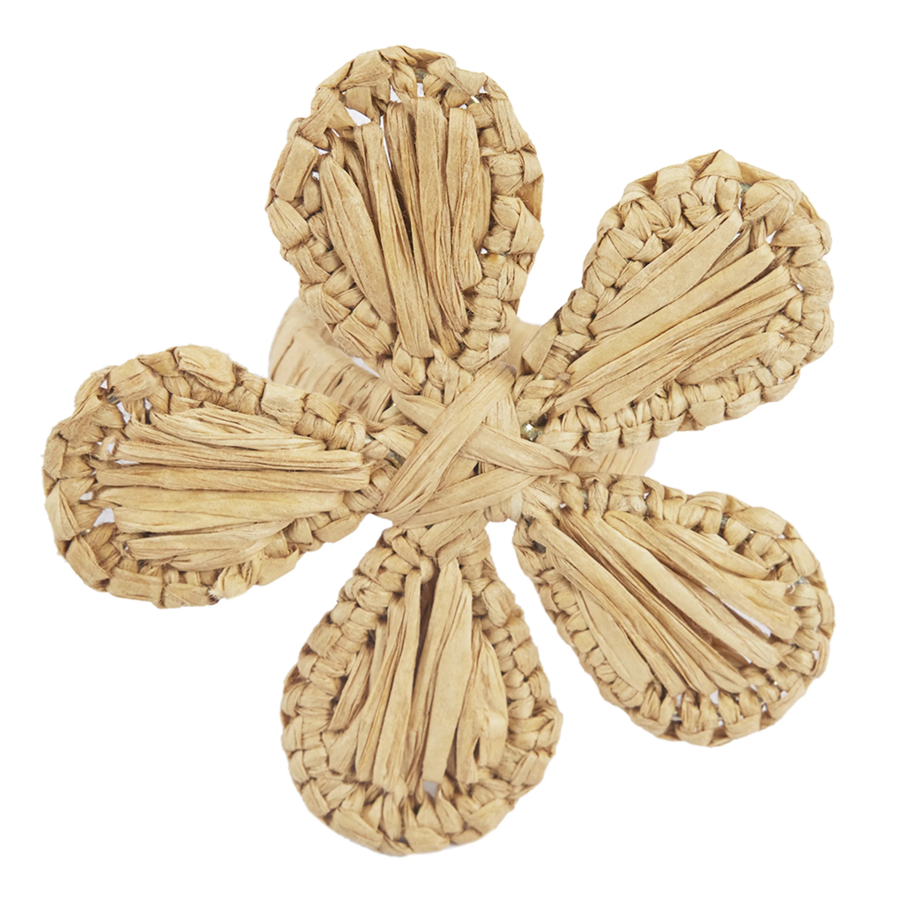 The Pioneer Woman Seagrass Flower Napkin Rings, 3" x 3", Set of 4 | Walmart (US)