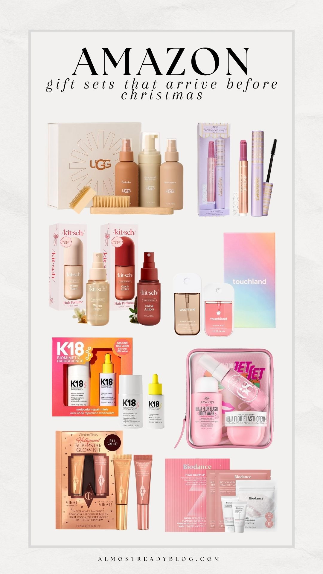 Amazon Gift Sets that will arrive in time for Christmas!!

gift guide, gifts for her, uggs, tarte, kitsch, k18, beauty, gifts for sister, gifts for mom, charlotte tilbury, new arrivals, makeup finds, amanda west 

 #LTKGiftGuide #LTKHoliday #LTKFindsUnder100