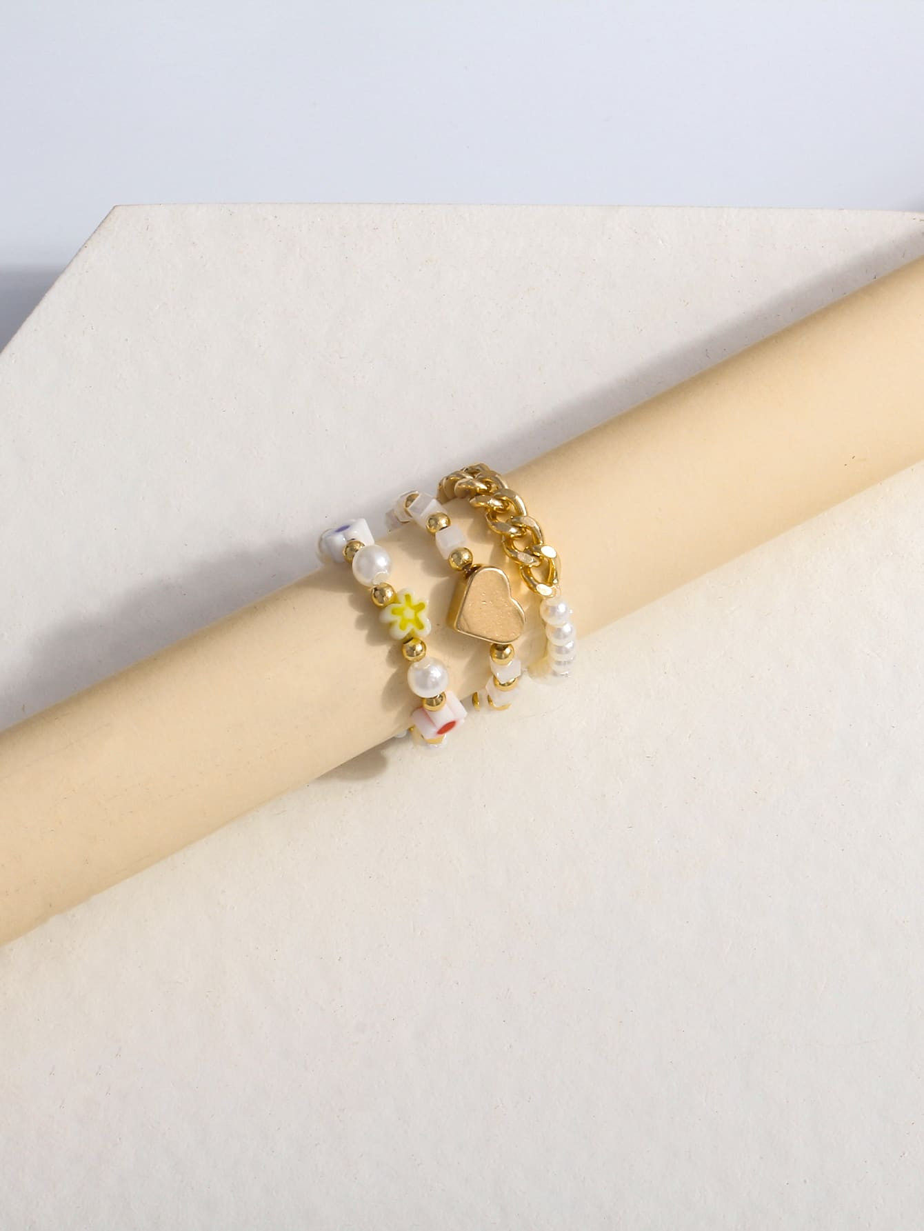 3pcs Beaded Ring | SHEIN