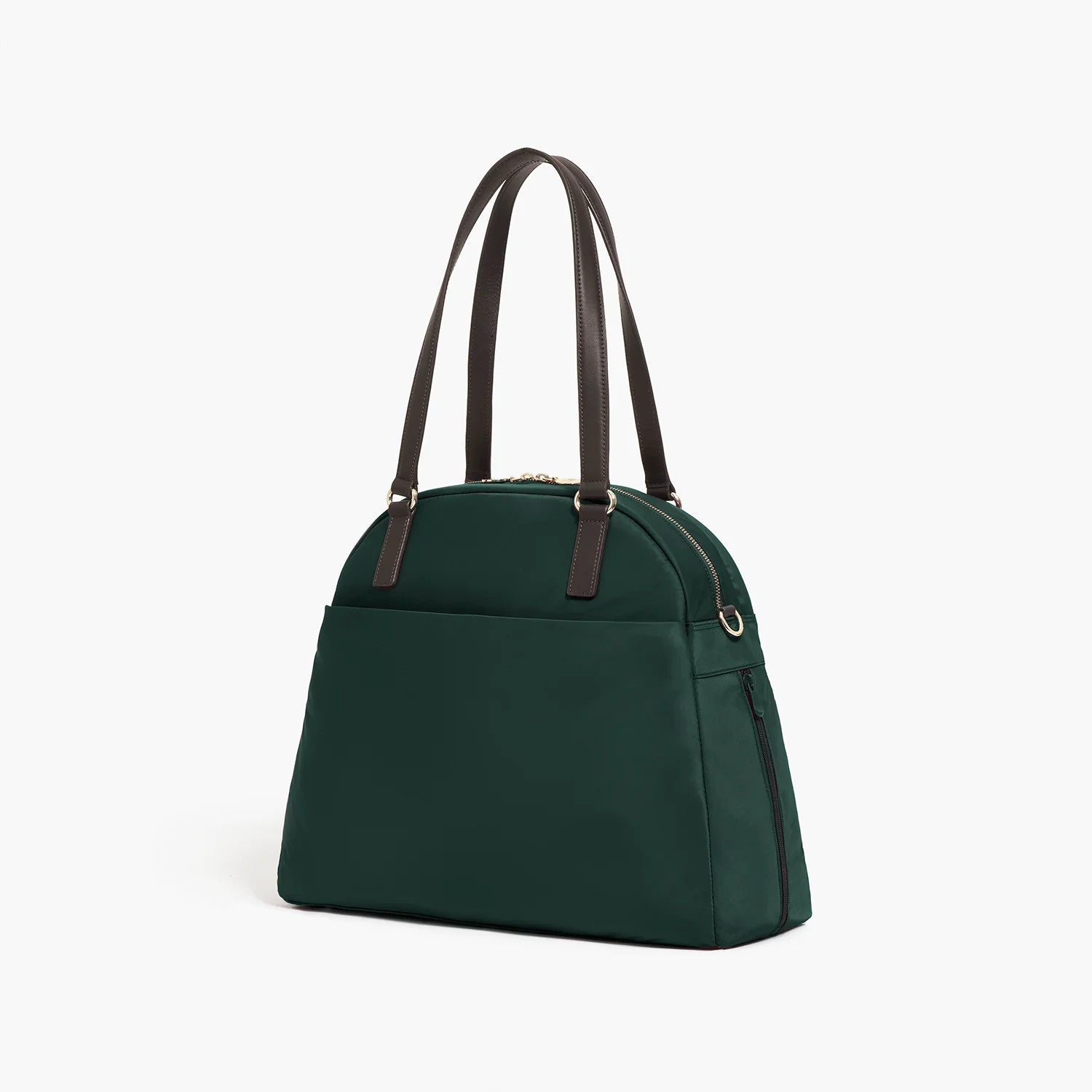 Lo & Sons O.G. 2 Womens Laptop Bag with Shoe Compartment - DarkGreen/Gold/Camel | Lo & Sons