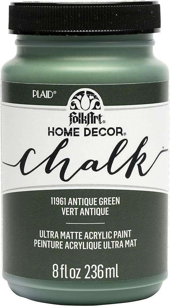 FolkArt, Antique Green Assorted Home Décor 8 fl oz / 236 ml Acrylic Chalk Paint For Easy To Appl... | Amazon (US)