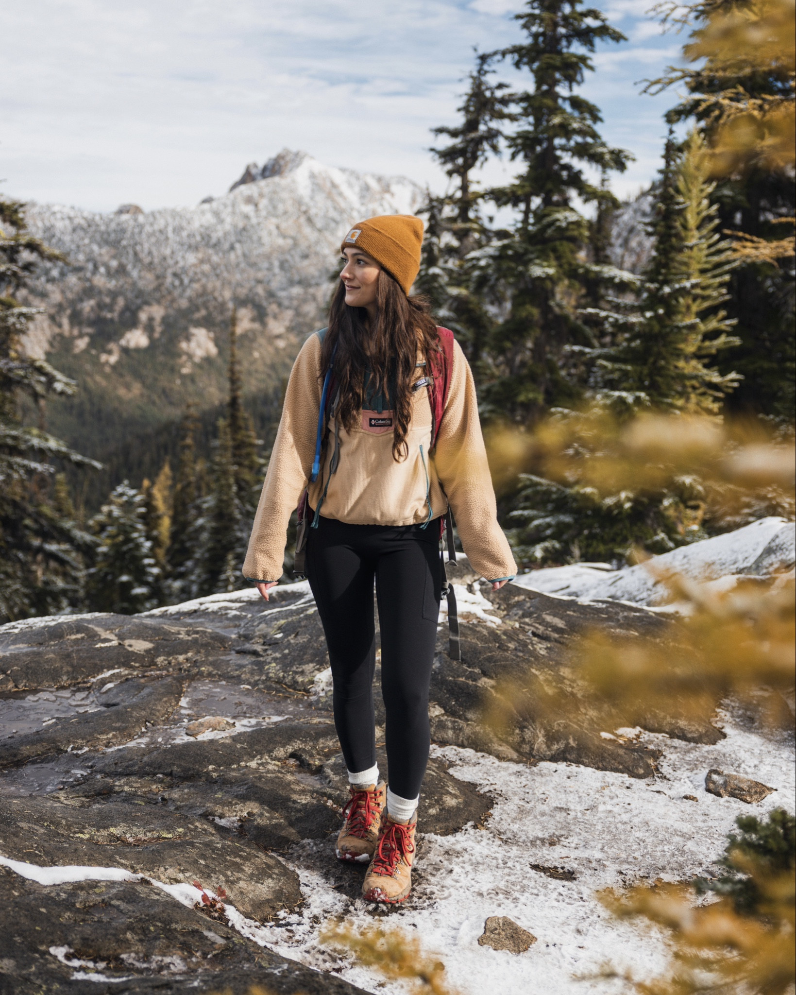 Washington always steals my heart 💛

A perfect weekend for Autumn hiking in the North Cascades with the golden larches!

Fleece is size XS and my current fave right now 🥹 
Leggings are The Pinnacle Outfitters (you can find them on IG, @thepinnacleoutfitters). They run a little on the smaller side so I get size small in their leggings and they are perf! - DC: AMANDA10 
Danner is a go-to for hiking boots 🥾

#LTKTravel #LTKSeasonal #LTKFitness