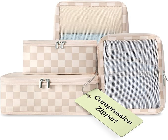 Vandel Space-Saving Compression Packing Cubes for Women, Men, Compressible Carry On Suit Case Org... | Amazon (US)