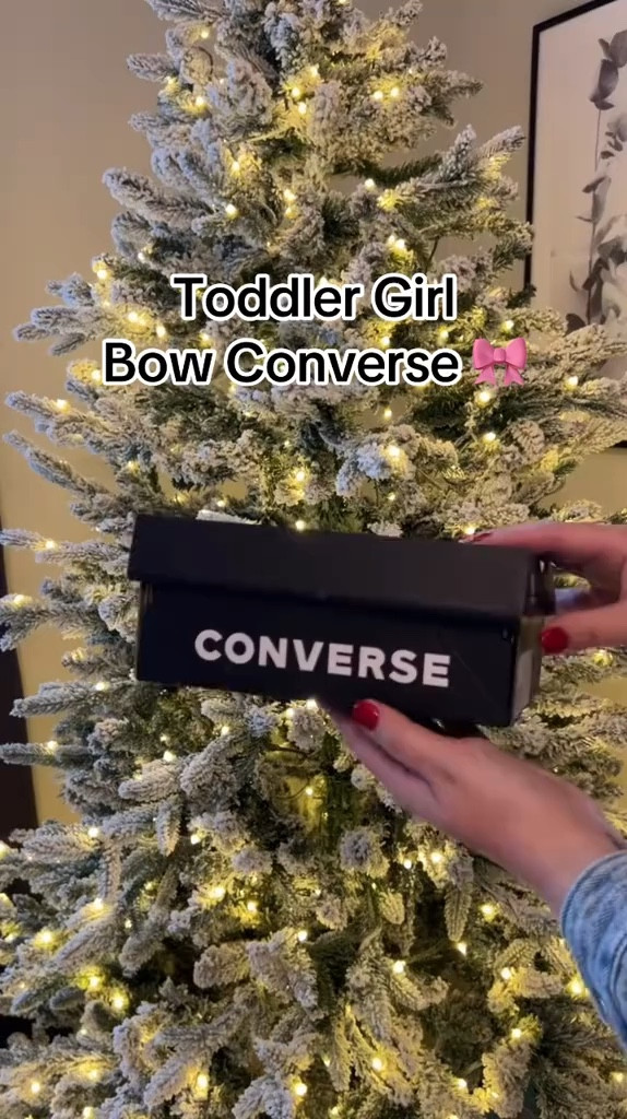 Toddler Girl Bow Converse 🎀

#LTKFindsUnder50 #LTKKids #LTKHoliday