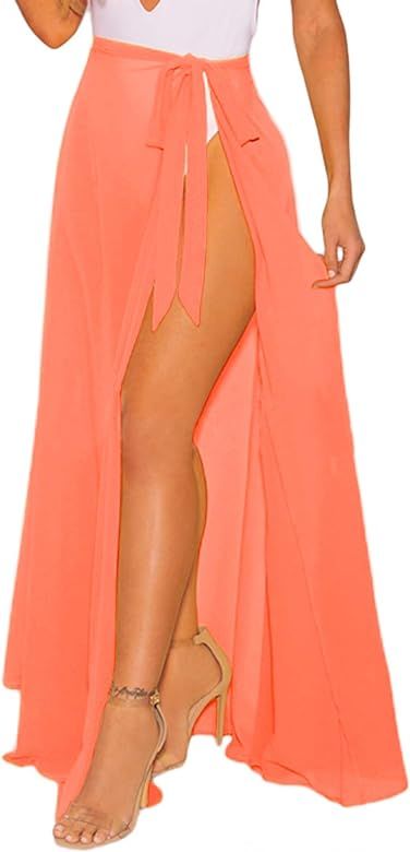 LIENRIDY Women's Swimsuit Cover Up Summer Beach Wrap Skirt Swimwear Bikini Cover-ups | Amazon (US)