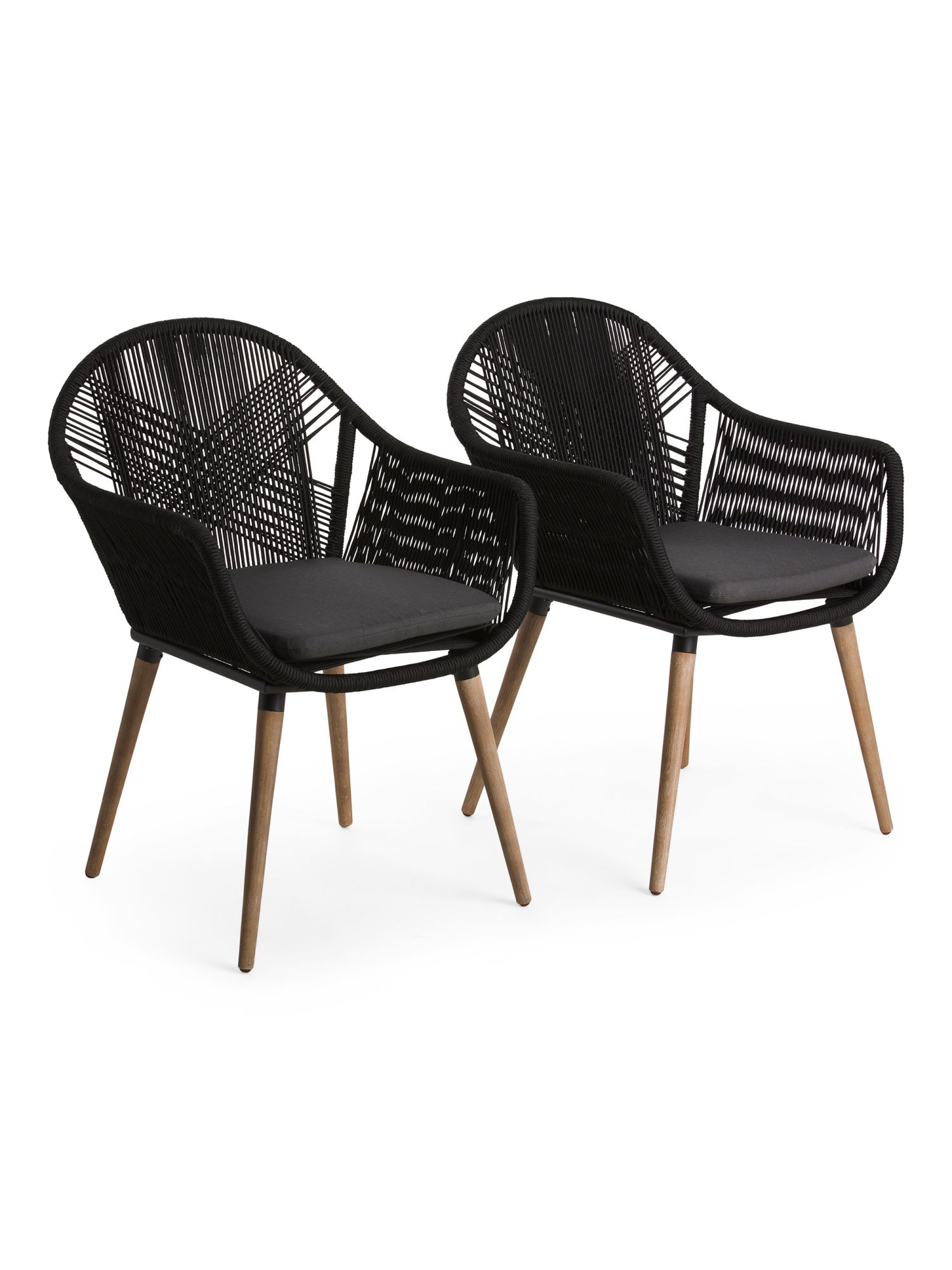 Set Of 2 Rope Indoor Outdoor Chairs | TJ Maxx