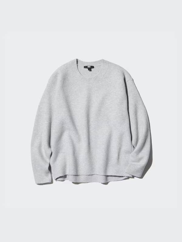 Soufflé Yarn Crew Neck Jumper | UNIQLO (UK)