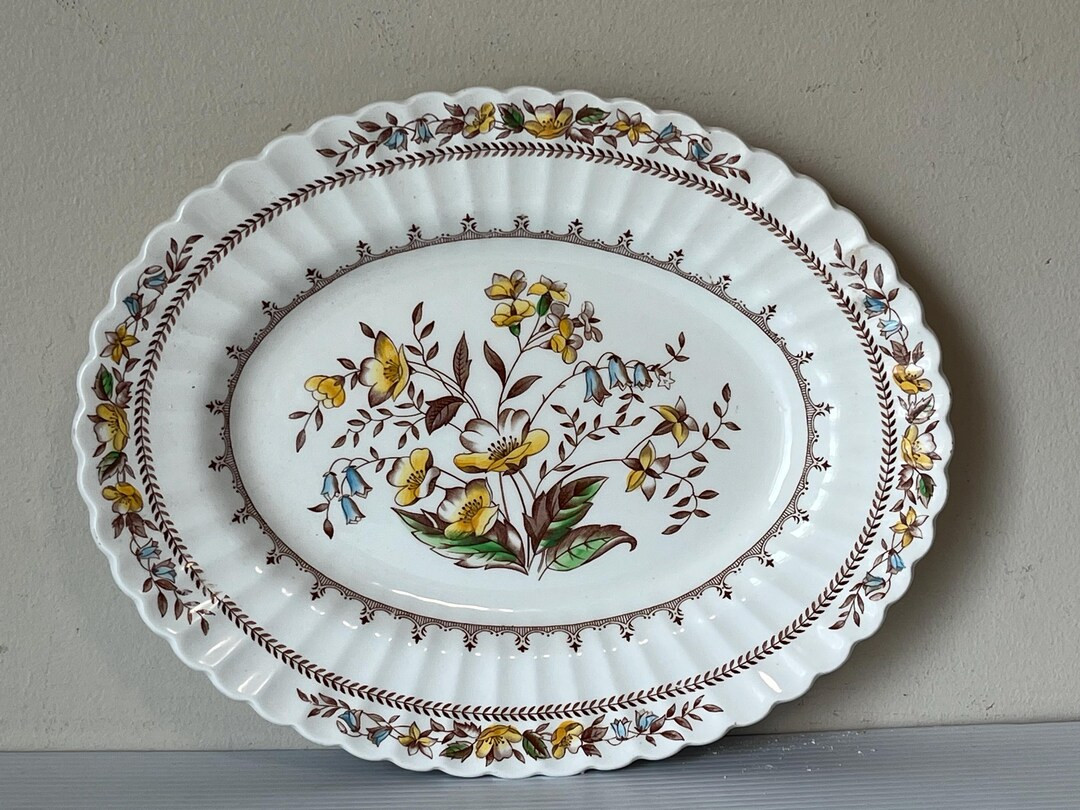 Vintage Oval Platter by J & G Meakin, Braemar Serving Dish, 11" Plate, Elegant Tableware, Home Di... | Etsy (US)