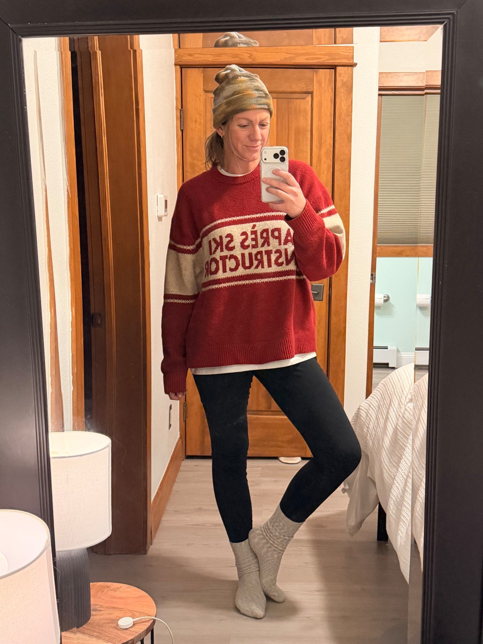 Après outfit 🙃
✨love sweater (linked similar) large tee, large 31” inseam 

#LTKHoliday #LTKOver40 #LTKTall