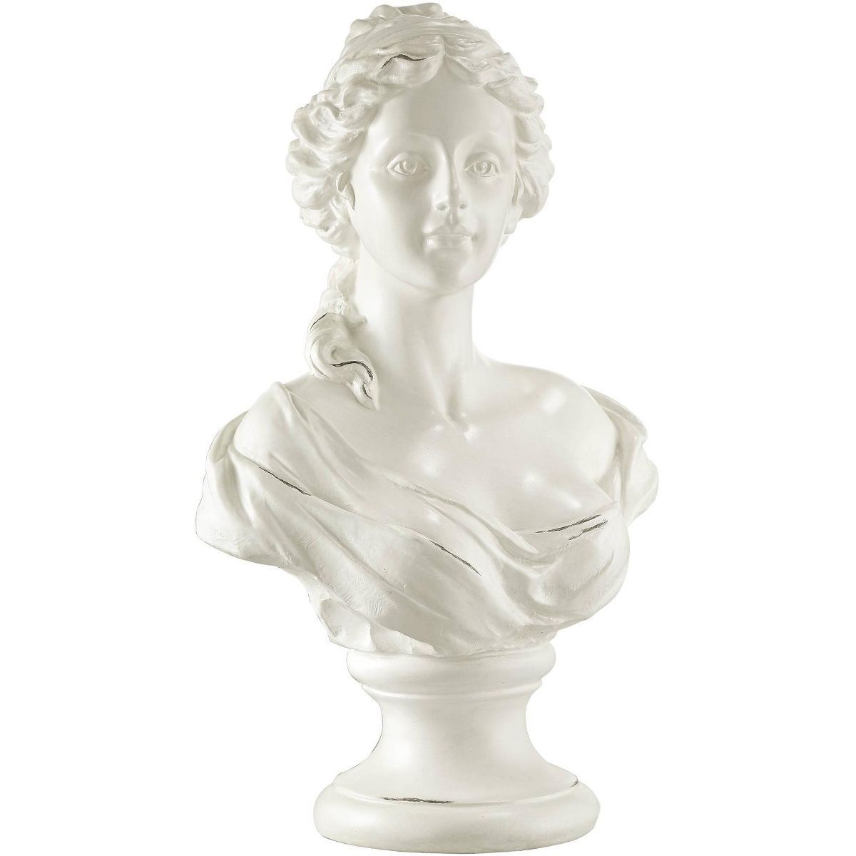 Kensington Hill Classic Roman 16" High White Faux Marble Finish Female Bust Statue | Target
