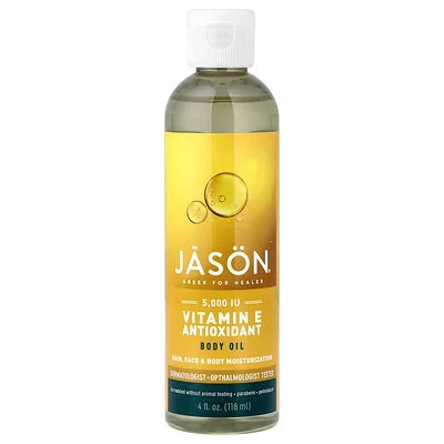 Jason Natural, Vitamin E Antioxidant Body Oil, 4 fl oz (118 ml) | iHerb