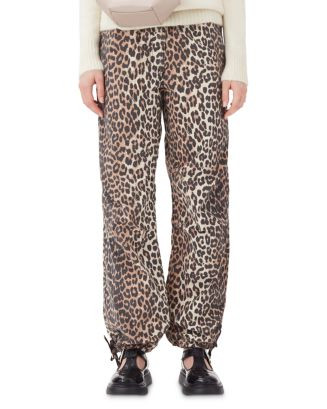 Leopard Print Drawstring Pants | Bloomingdale's (US)