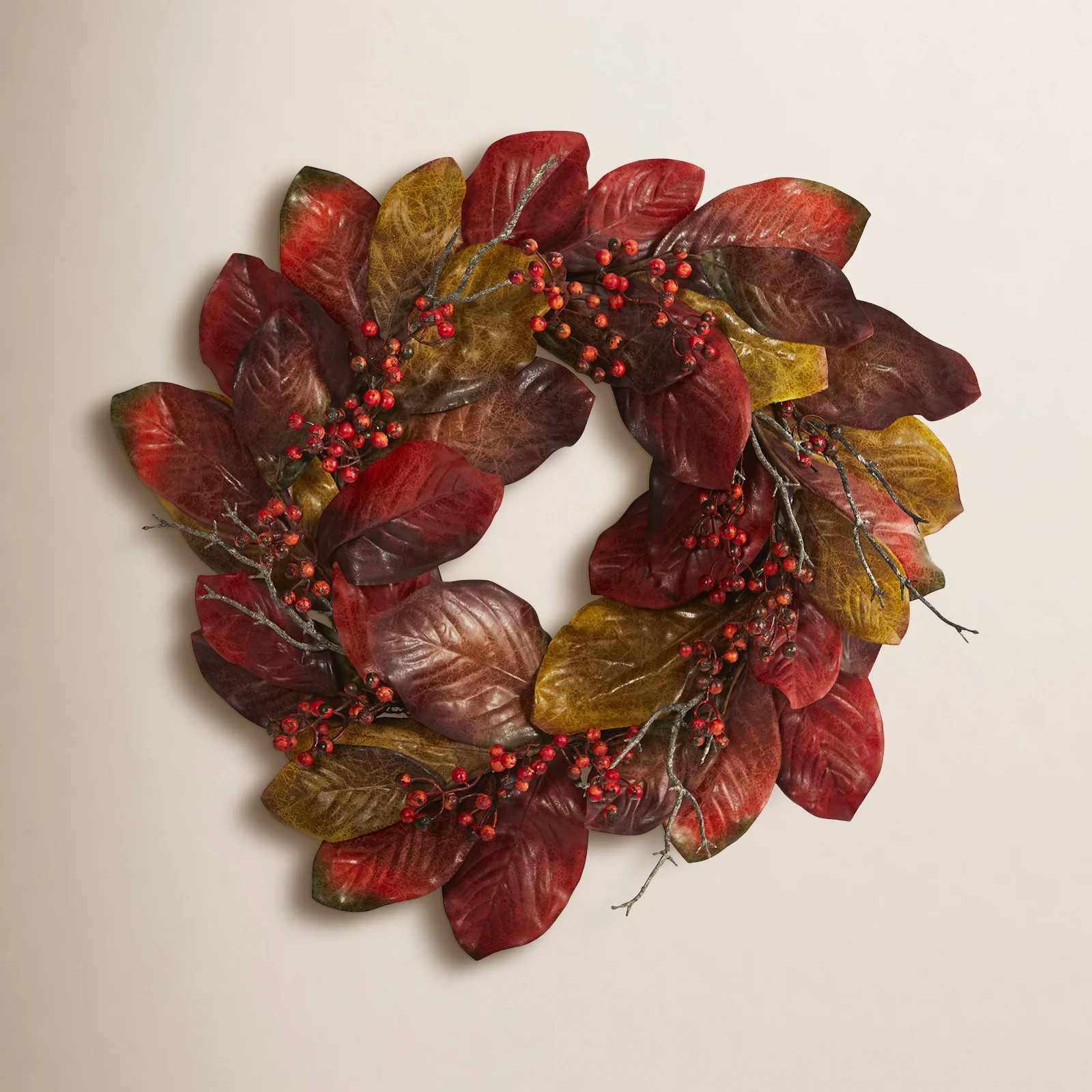 The Holiday Aisle® 30" Magnolia Wreath & Reviews | Joss & Main | Joss & Main