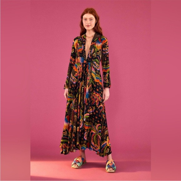 FARM RIO Macaw Island Maxi dress, new without tags | Poshmark