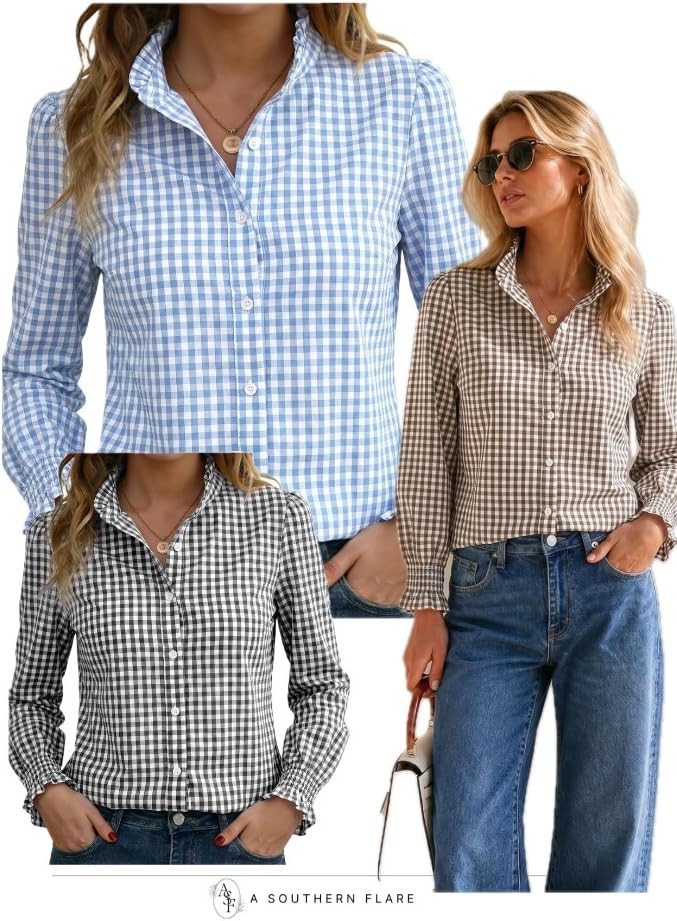 Looking chic in these versatile button-down shirts perfect for any occasion! #WorkWear #CasualEle... | Amazon (US)