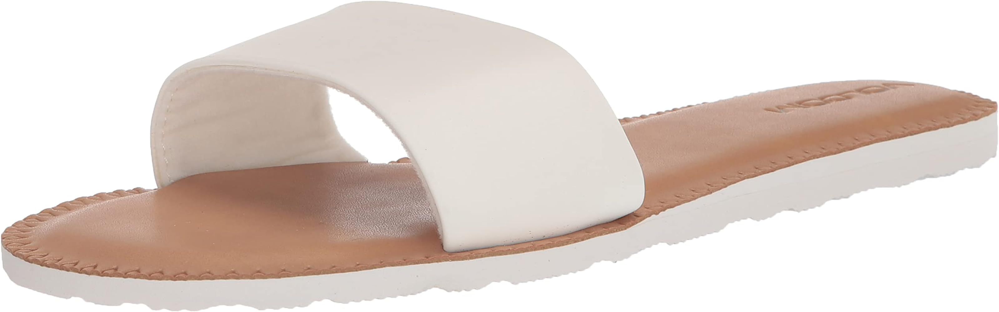 Volcom Women's Simple Synthetic Leather Strap Slide Sandal | Amazon (US)