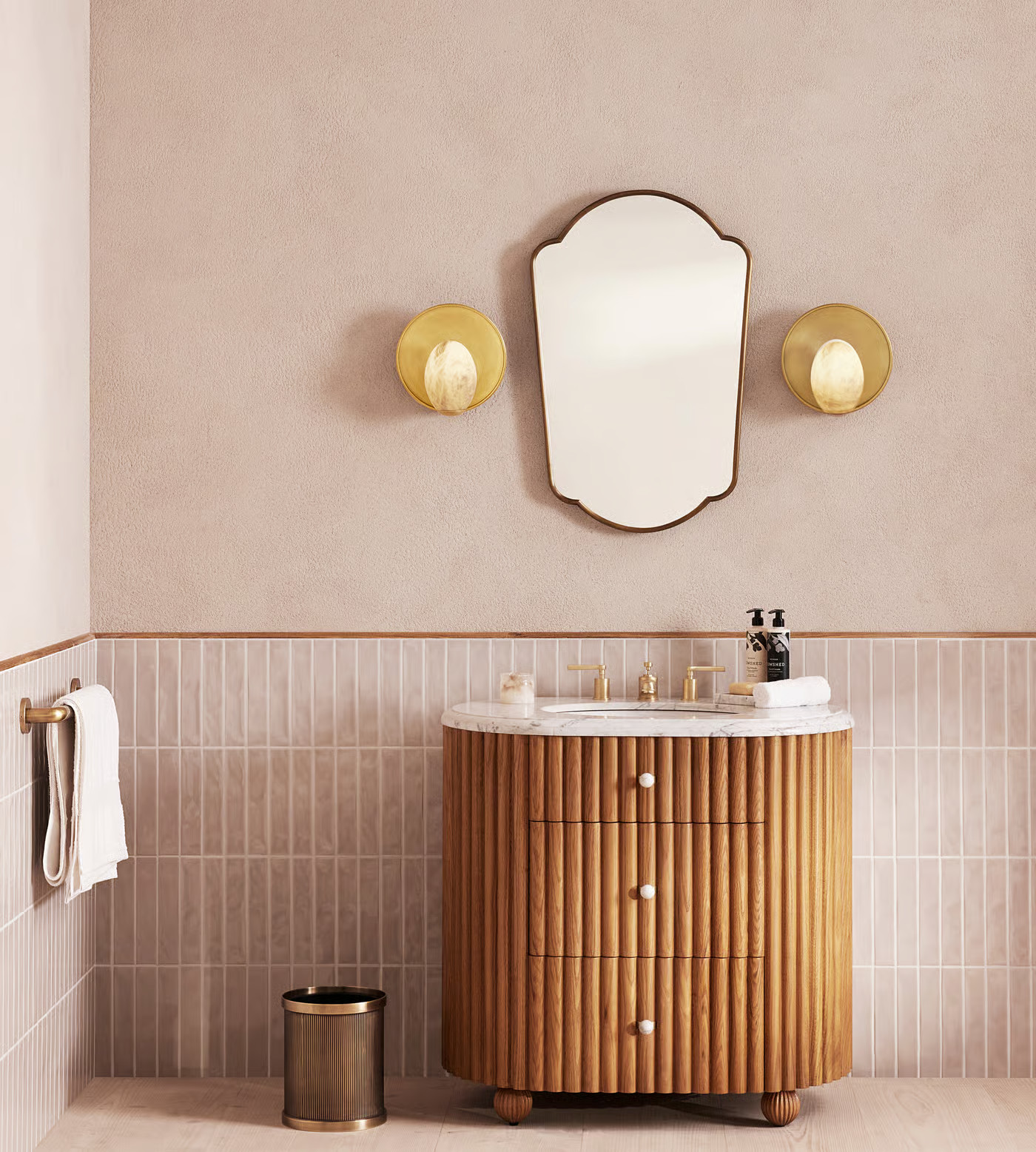 Carlisle Single Vanity, Carrara Marble | Soho Home Ltd