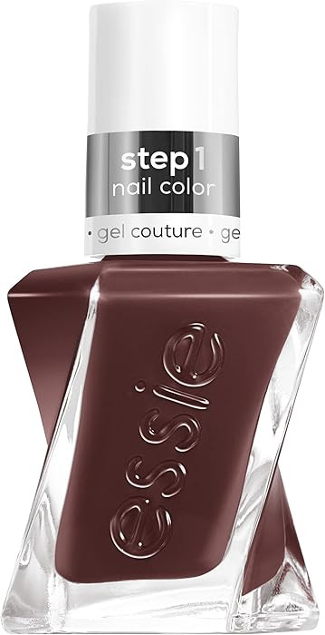 Essie Gel Couture Long-Lasting Nail Polish, 8-Free Vegan, Raisin Brown, All Checked Out, 0.46 fl oz | Amazon (US)